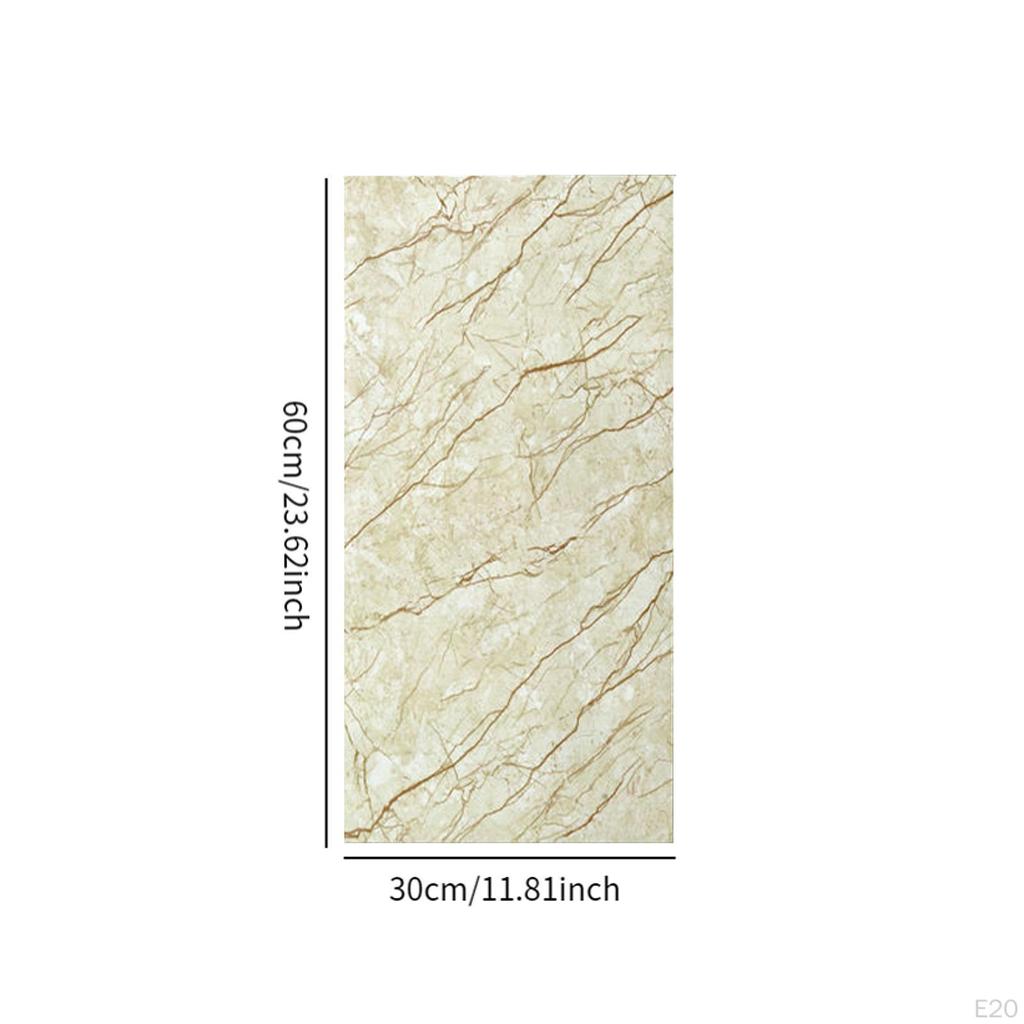 Elegant Marble Effect Tile Sticker for Kitchen And Bathroom Decor