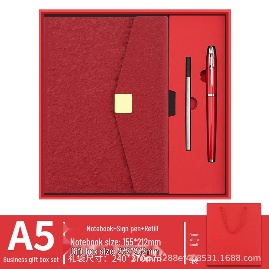 Personalized Business Notebook Gift Set: Premium Corporate Meeting Souvenir and Creative School Gift