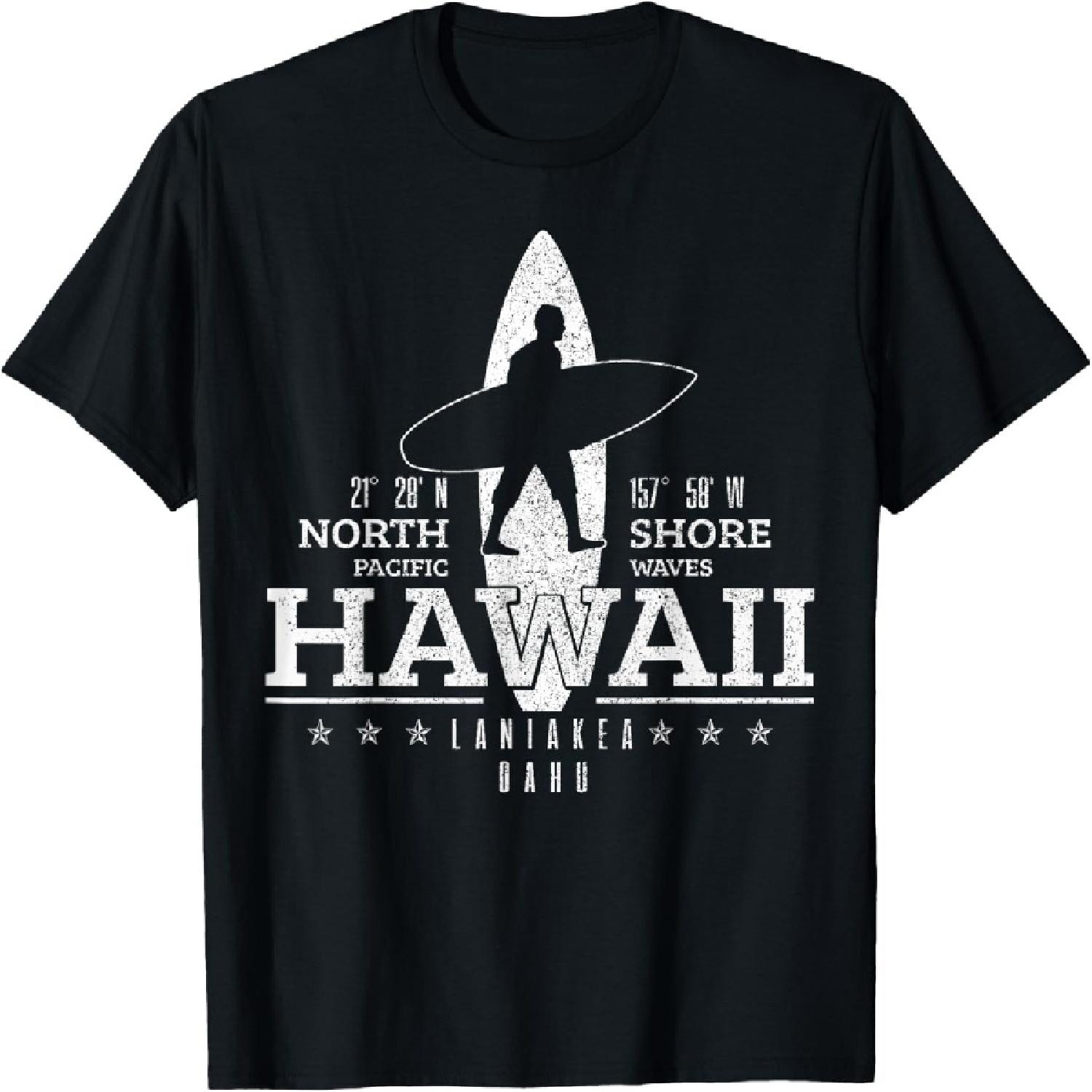 Hawaii Surfing Uaho Beach North Shore Surf Surfer Gift T-Shirt XXXXXL разноцветный