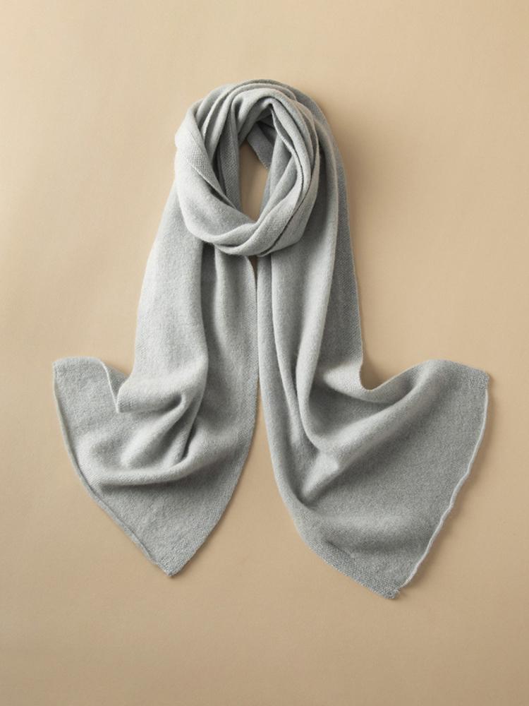 

Весенний шарф 100% кашемир Базовые однотонные шарфы Шаль Кашемир Женский маст-хэв Легкая верхняя одежда Осень 160*25см