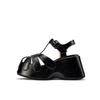 Women's Platform Cowboy Sandals Designer Fashion Muffin Bottom Metal Buckle Roman Shoes 2025High Heeled Thick Bottom Women Shoes