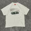 T-shirt Graphique de Course Vintage Années 90 Jaguar XK 120C 1953 Homme XL Coton Crème T-shirt Unisexe B&C
