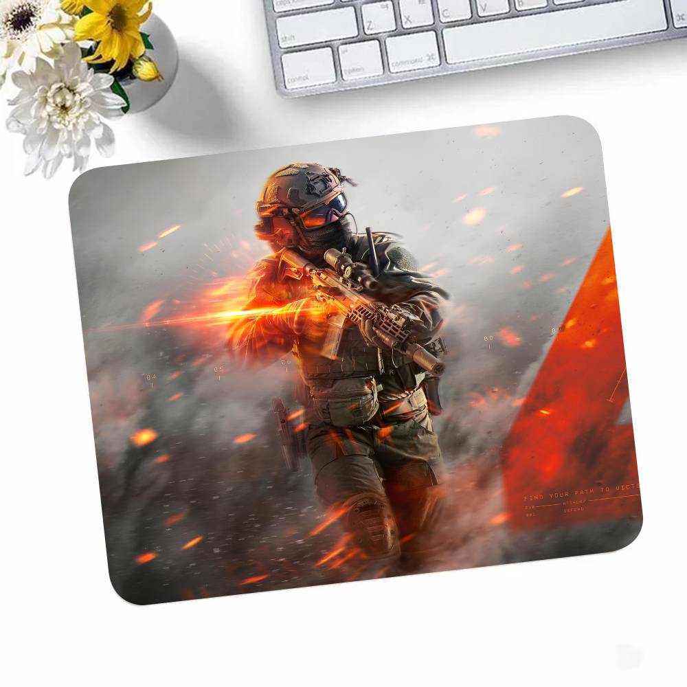 Game Battlefield 6 Mousepad Small LockEdge Mouse Pad For Gamers Computer Desk Pad Rectangular Anti-slip Rubber