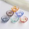 Japanese Style Hammered Colored Glass Sake Cup Set