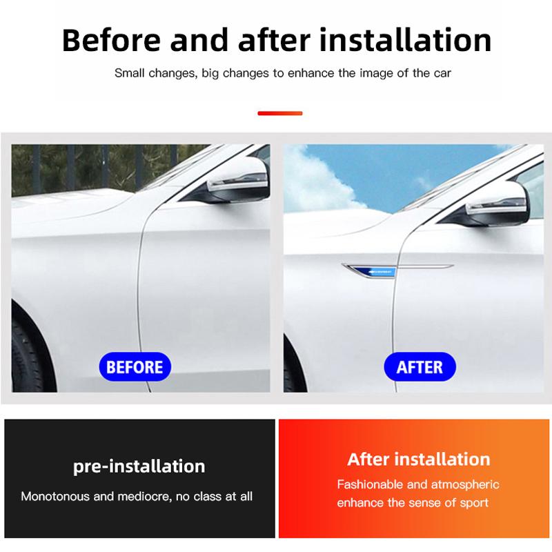 3D Metall Auto Blatt Brett Seitenaufkleber Auto Tür Aufkleber Karosserie Dekorative Klinge Aufkleber Für Chevrolet Z71 Onix Captiva Cruze Spark SS