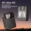 4K HD Mini Camera with HD IPS Screen Back Clip Police Recorder Portable Body Camera Motion Detection IR Night Vision