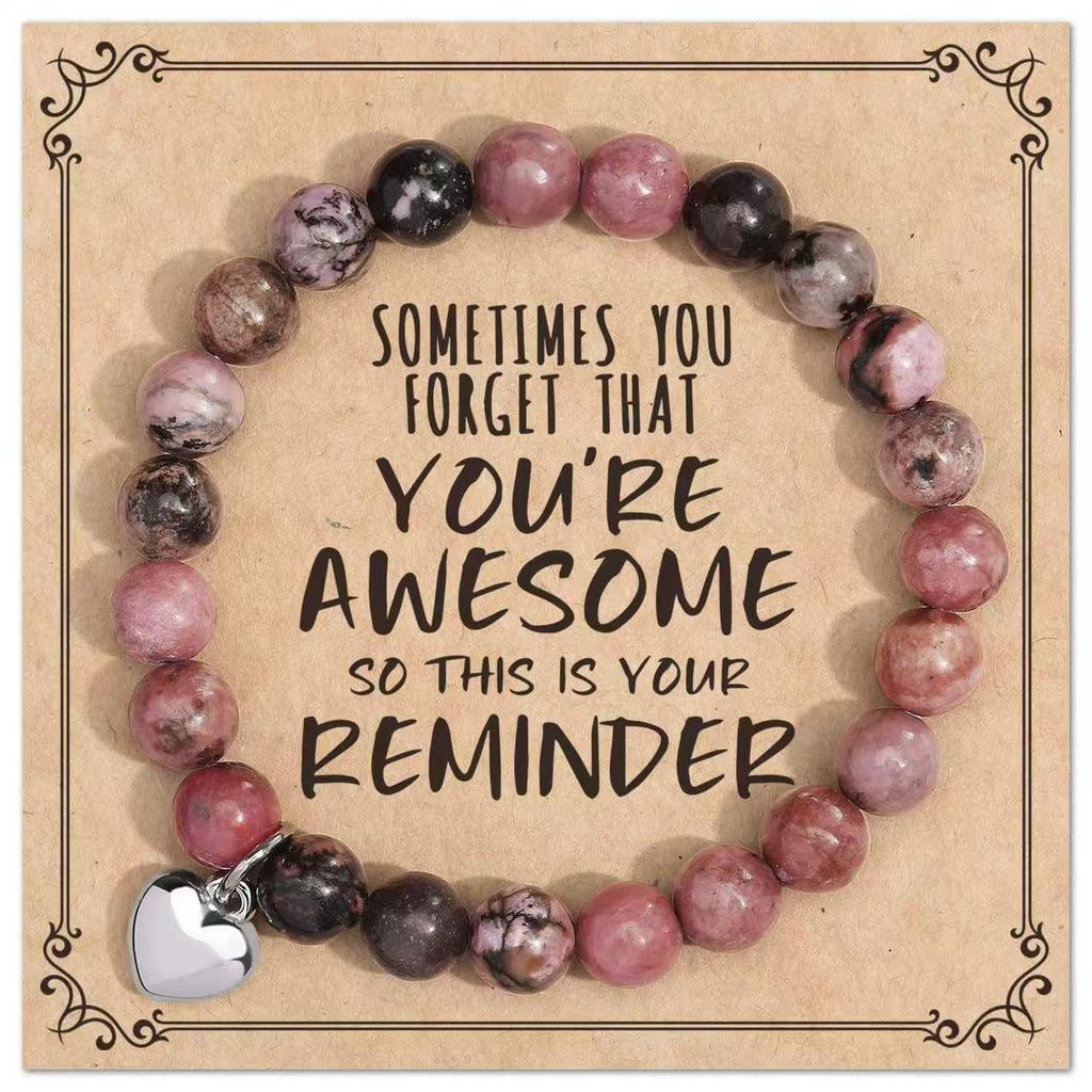 Purple Agate & African Turquoise Lapis Lazuli Tree of Life Beaded Bracelet - Christmas Gift