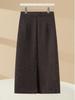 Sequined Mid-Length A-Line Skirt - 2025 Autumn/Winter Slit Hip-Hugging Style for Women