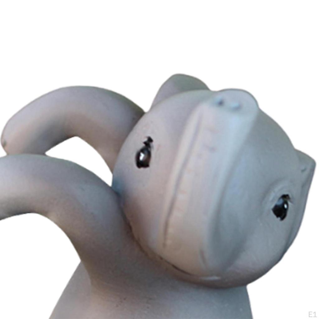 2 Pieces Elephant Flower Pot Hugger Miniature Figurines Decorative Mini Statues Animal Sculptures