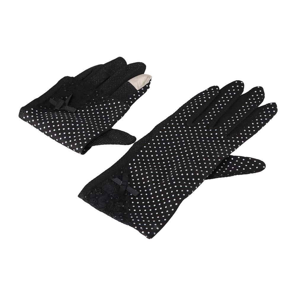 Summer Women Breathable Stretch Anti Uv  Sunscreen Gloves Lace Gloves Driving Glove
