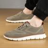 Lightweight Lace-Up Casual Men's Shoes Breathable Flying Loafers Men's Large Size Versatile Business Mesh Light Comfortable