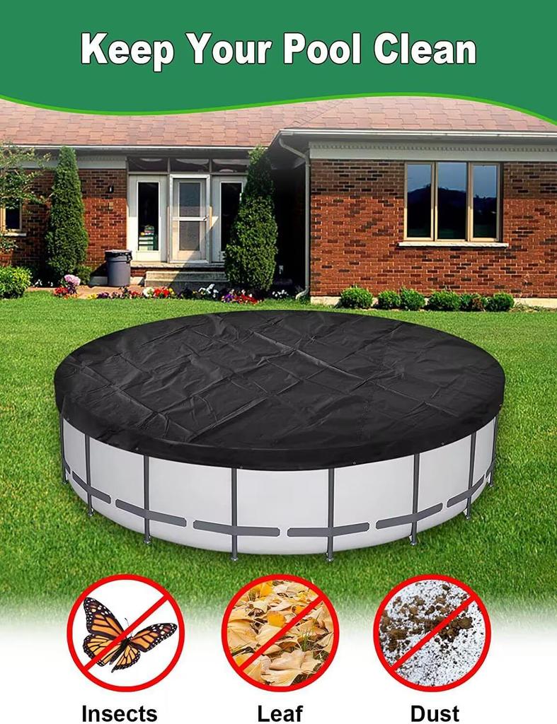 Waterproof Outdoor Pool & Pet Tub Dust Cover with Sunscreen Protection