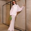 European and American style summer new temperament street trend slightly transparent sexy pleated splicing slim dress