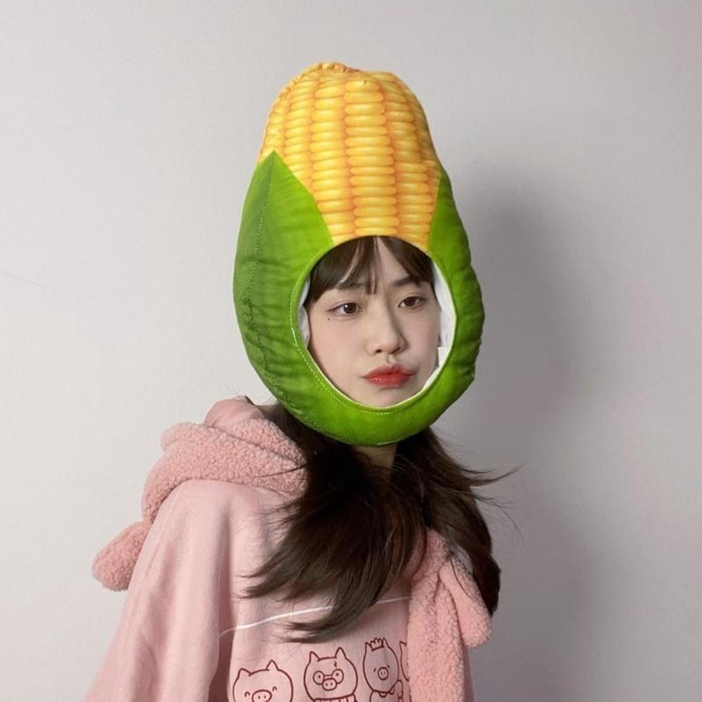 Playful Fruit and Vegetable Hat Thick Pullover Cap Mushroom Nutrition Month Hat  Photography Props