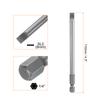 1/2/5pcs SL2.5 SL3 SL4 SL5 SL6 Magnetic SLotted Screwdriver Bits S2 Steel Flat Head Screwdriver Bit 1/4" Hex Shank Screw Driver