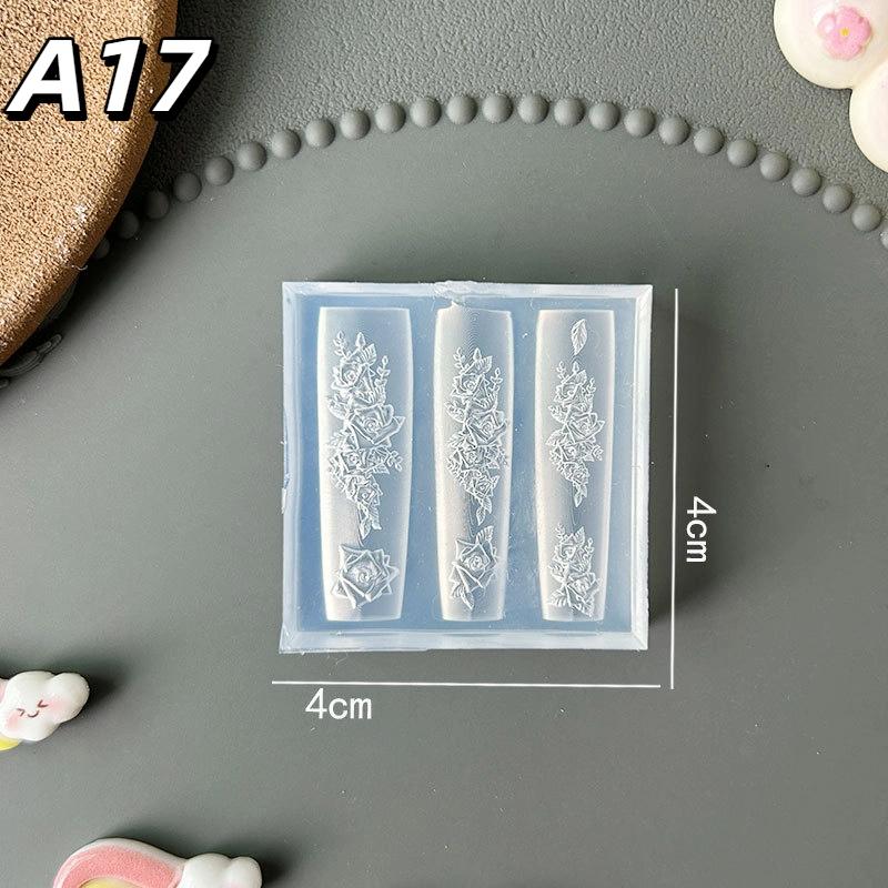 1Pc Chain Ice Flower Butterfly 3D Acrylic Mold Nail Art Decorations Diy Design Silicone Nails Mold