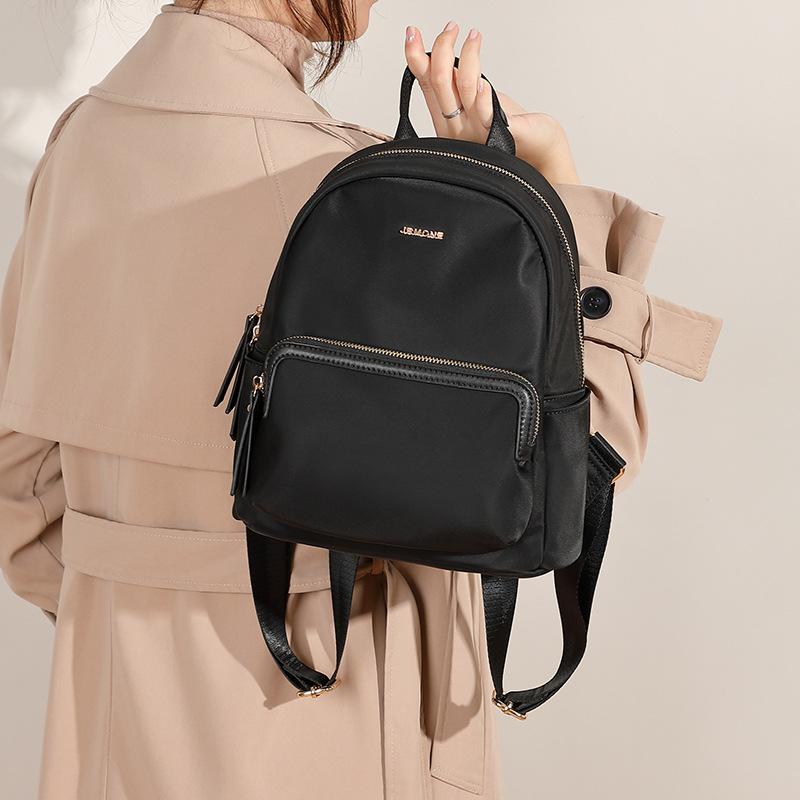 All Match Oxford Cloth New Casual Fashion Bag Backpack High End Travel Backpack Zipper Polyester Light Luxury Women's Bag