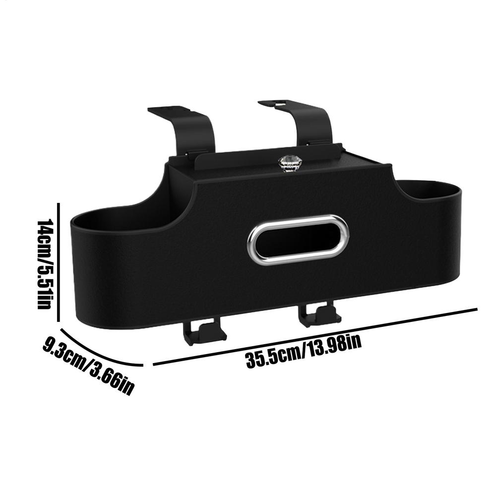 

Car Storage Organizer Car Headrest Rear Seat Storage Box Multipurpose Automobile Backseat Cup Holder For Tissues Keys Phone