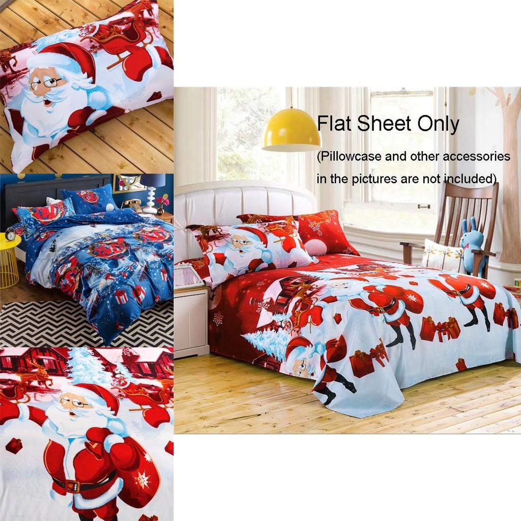 Festliches Weihnachts-Quiltbezug-Kissenbezug-Set mit Schneemann- und Weihnachtsmann-Design