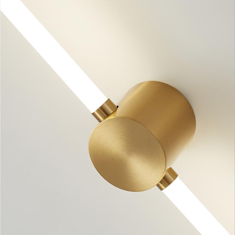 Modern LED Wall Lights Bedroom Longer Tube Lighting Living Room Background Decorate Stairs Lamp Hotel Black Gold Sconce Fixtures