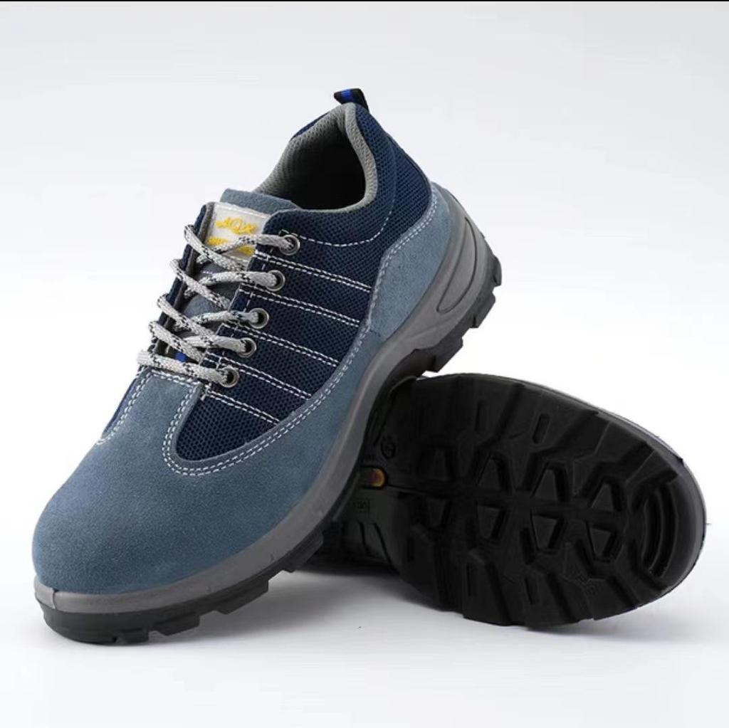 Anti-Smash, Puncture-Resistant, Oil & Acid-Resistant Breathable Leather Safety Shoes