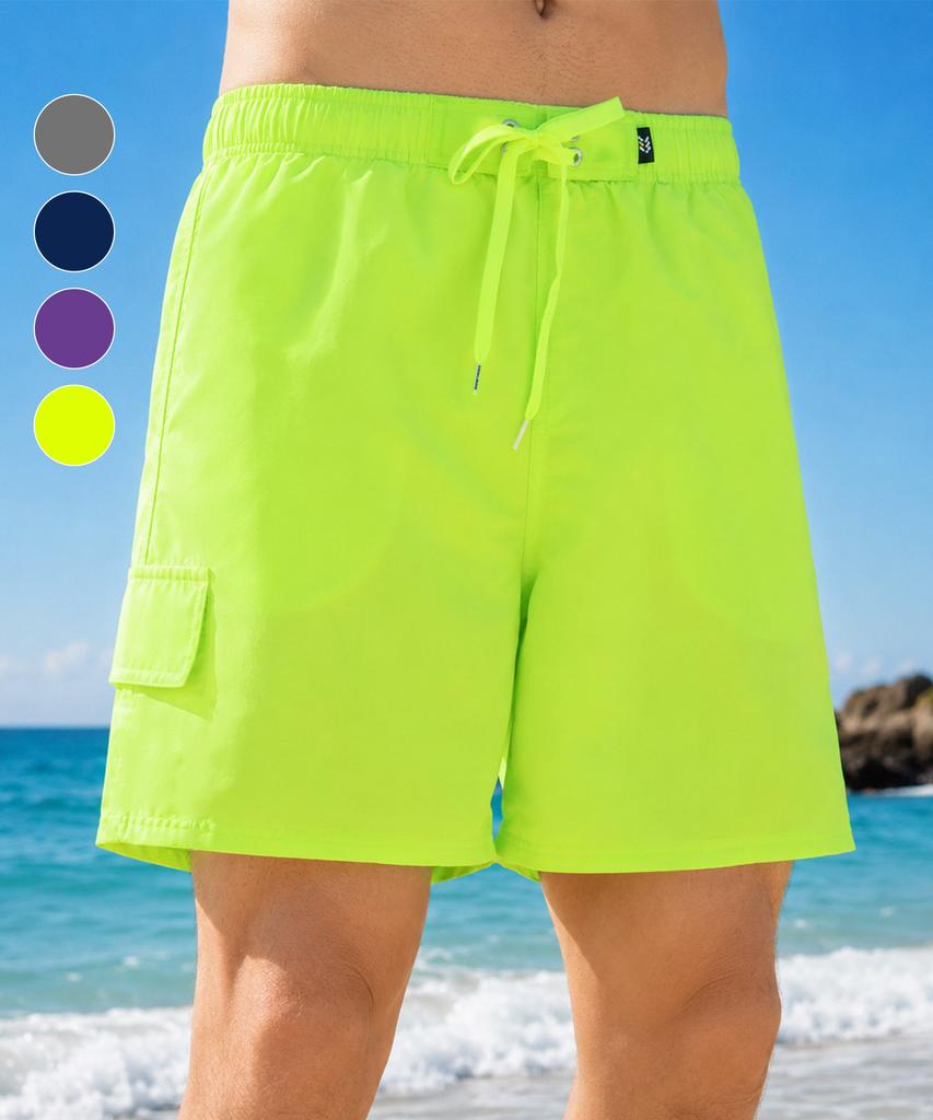 Helingbon Men'S Swim Shorts Multi Boardshorts Beach Shorts (4 Colors) / A25M