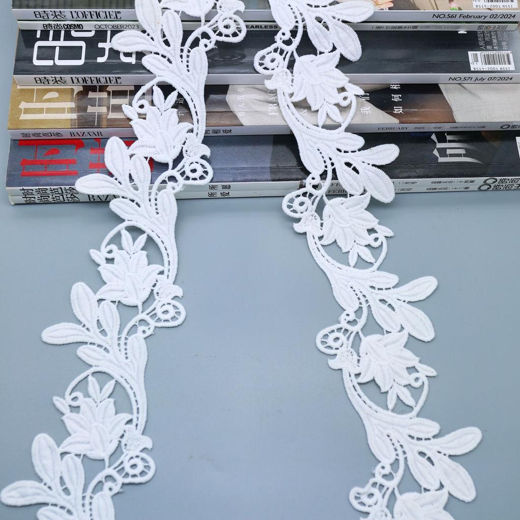 Milk Silk Water Soluble Embroidery Barcode Lace, Lace Clothing Accessories Curtains Desktop Luggage Accessories Fabric Fashion