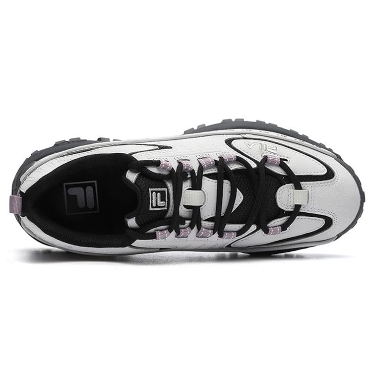 Fila Fashion Sneakers Athletic Casual Shock Absorbing Durable Low Top Dad Shoes Women Sneakers Gray Black F12W144136FNB