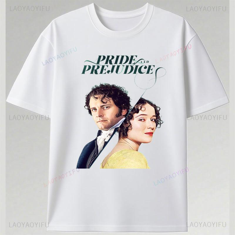 Cheap Tee Pride And Prejudice Movie Shirt Polyester Material Short Sleeve Unisex Unisex Vintage Fashion Streetwear Classics Clothes