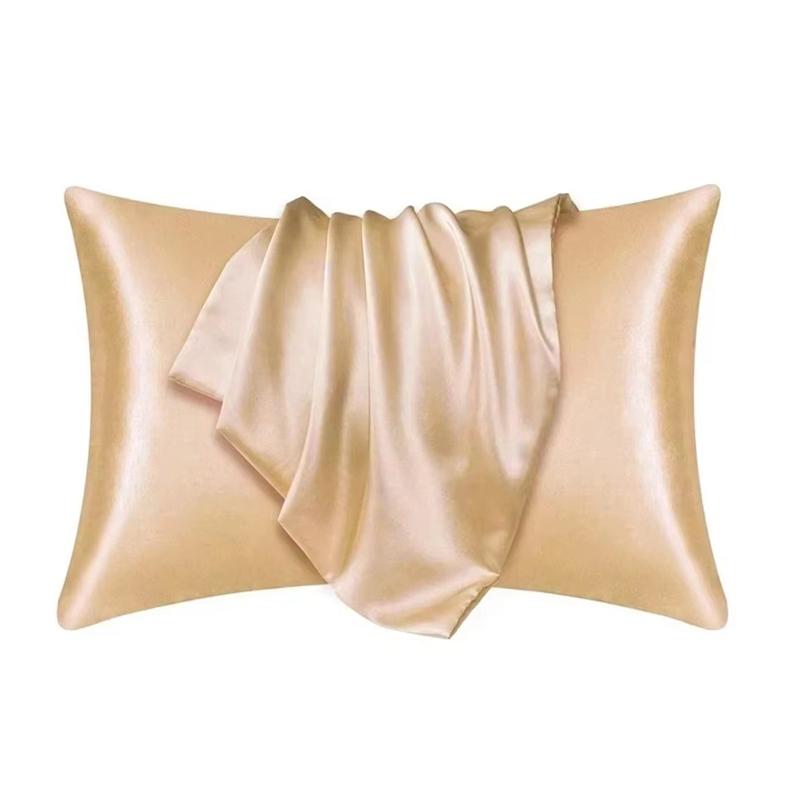 Kissenbezug aus Seide, seidiger Satin, für Haare, Schönheit, bequemer Kissenbezug, Heimdekoration, ganzer Standard/Queen, 1 Stück