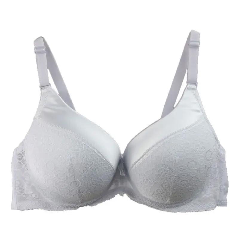 

Dainafang Brand New Lingerie Sexy Lace Push Bras For Women Intimate BCDE Large Embroidery Rich Noble Underwear 100E білий