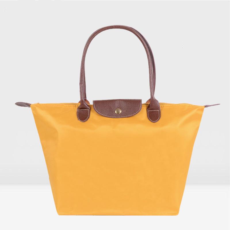 Women's Nylon Folding Shoulder Bag: Waterproof, Versatile for Gym, Sports, Shopping, and Storage