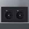 Black Wall Switch EU RU Vintage Flame Retardant Panel 1 Gang 1 Way Wall Rocker Switch On/Off 16A AC 250V Russian Socket