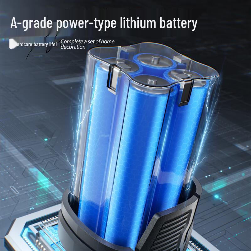 Oulaide 16.8V Sladdlös Borrskruvdragare med Slagfunktion CN-kontakt (adapter ingår)