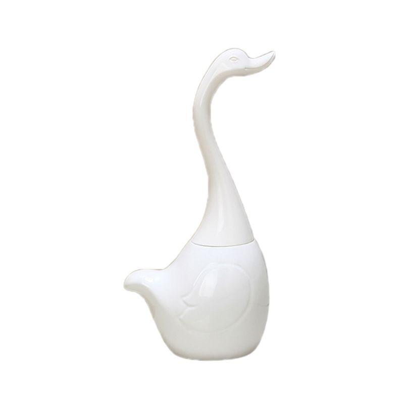Cepillo para Inodoro Accesorios de Baño Base de Cerámica Mango de Plástico Cepillo de Limpieza Para Baño Hogar Hotel