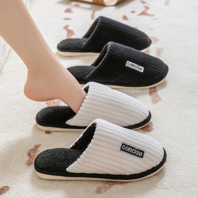 Cotton Slippers, Women's Indoor Shoes, Anti-slip, Warm and Thick-soled