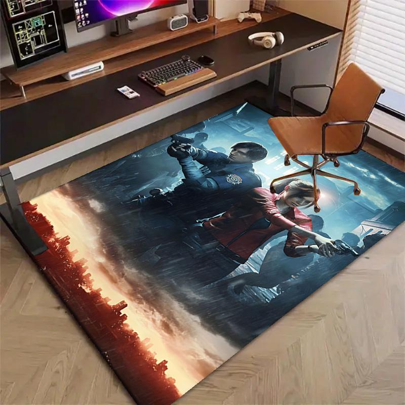 Resident Evil Printed Area Rug Carpet for Bedroom Living Room Home Decor Rugs Mat Non Slip Mat Rug for Bedside