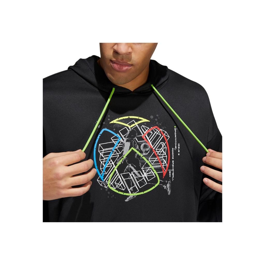 Adidas Casual Basketball Hoodie Men Hoodie Black HB5430
