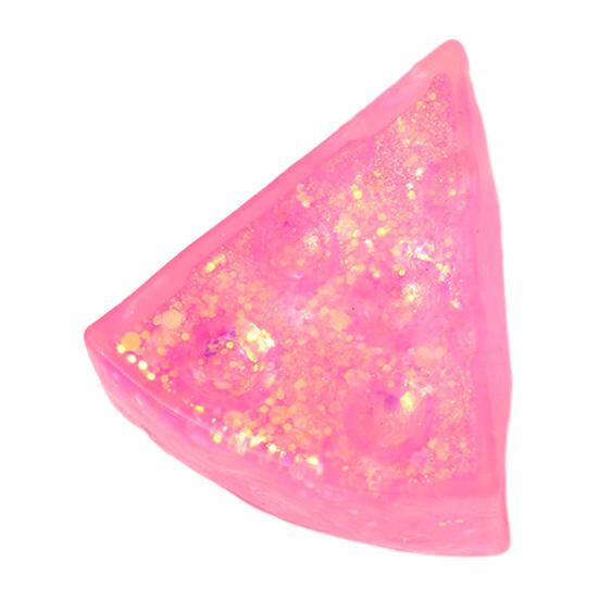 Cheese Sugar Ball Squeeze Toy Transparent Glitter Cheese Stress Relief Fidget Toy Hand Relaxation Triangle Cheese