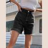 Blue Women's Denim Shorts Summer High Waist Casual Chic Loose Jean Shorts Women Summer Denim Short Femme