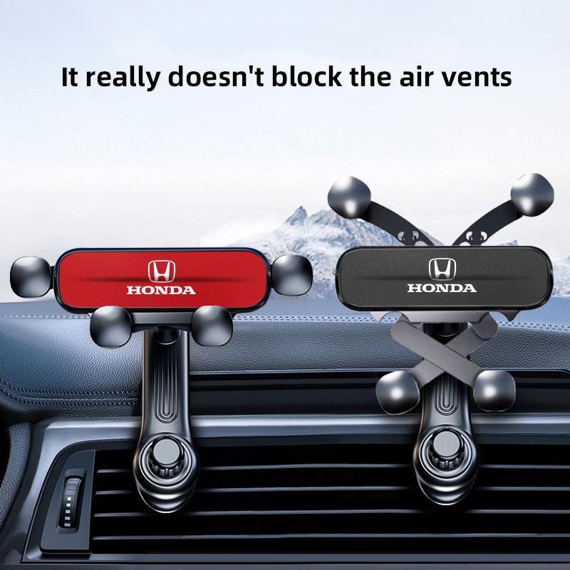 AYZ1 1Pcs Car Phone Holder Gravity Sensing Air Vent Stand Accessories For Honda Civic FIT Accord Prelude CRV 5th City CRZ CRX Jazz