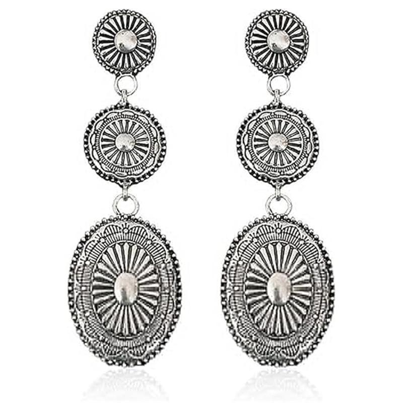 

Vintage Tassel Water Drop Long Chain Stud Earrings