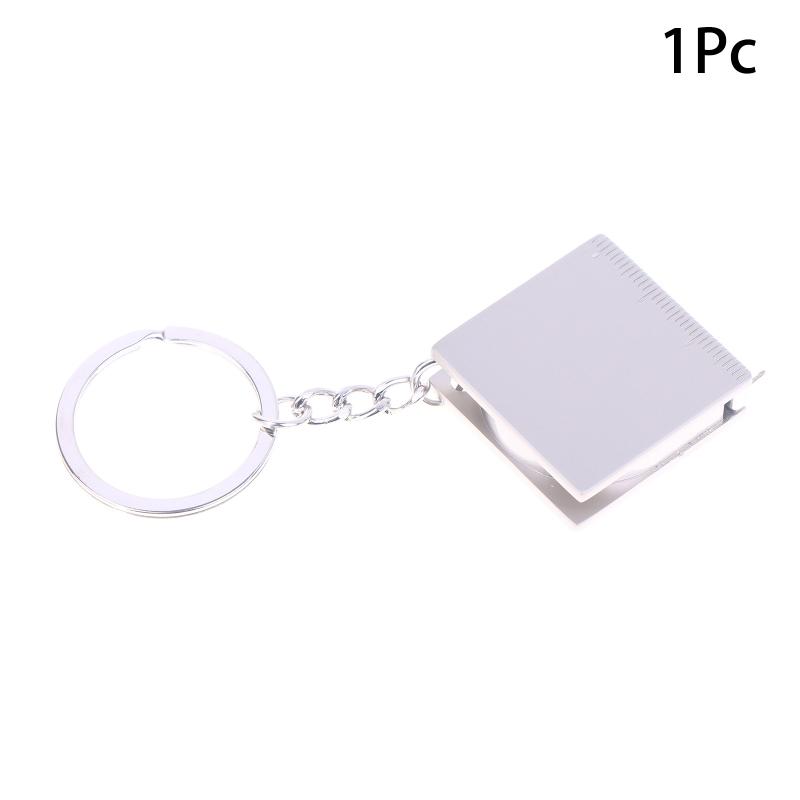 

1/2Pcs Key Ring Pull Ruler Diy Hand Gauging Tools Tape Measure Keychain Portable Measuring Tools Retractable Rule