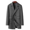 Autumn and Winter New Mid-length 100% Wool Double-sided Woolen Coat Young Men's Double-breasted Coat Jacket for Men