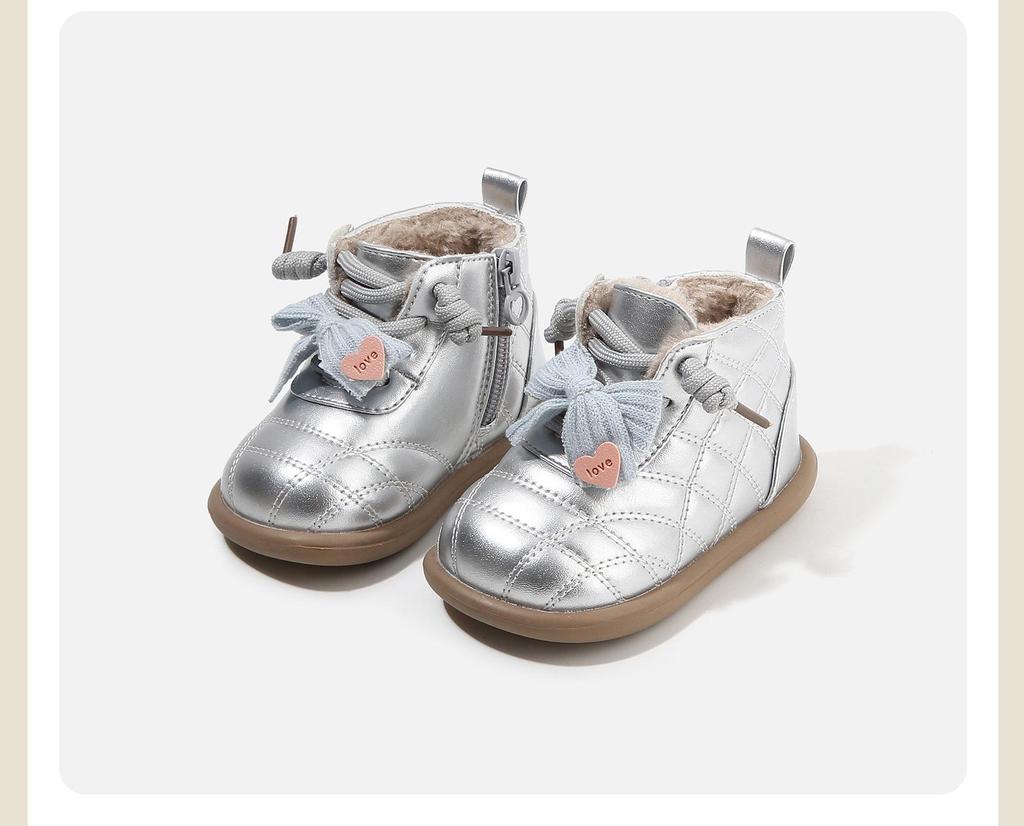 2025 Winter Rutschfeste Weichsohlen Schneestiefel für Kinder - Mit Baumwollvelours für Jungen & Mädchen