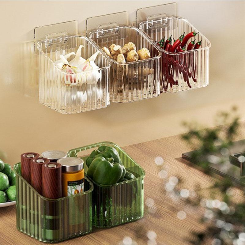 Storage Rack Kitchen Onion Ginger And Garlic Storage Basket Bathroom Hanging Basket Plastic Storage Basket Storage Shelf
