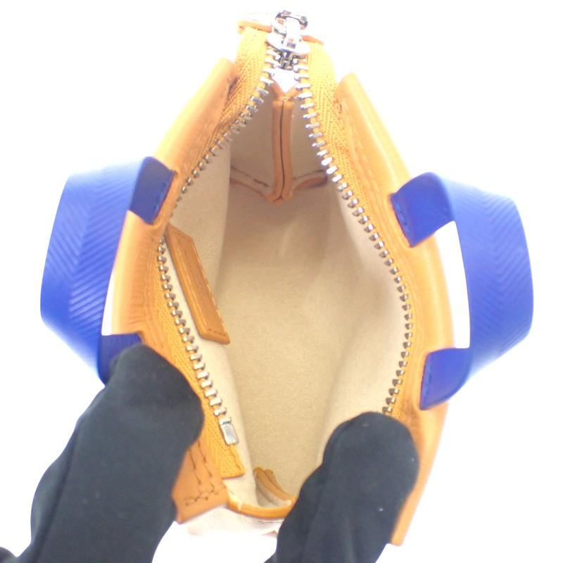 LOUIS VUITTON  M02699 Bag charm Orange/Navy leather Women