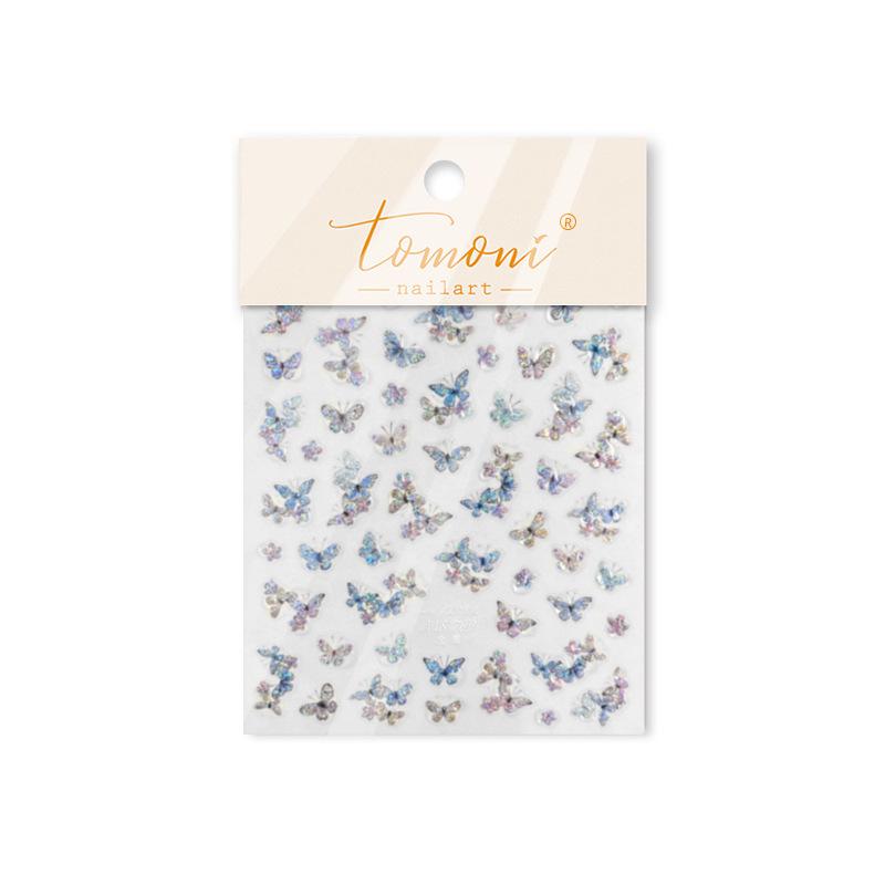 Tomoni Jelly Moshi Butterfly Bubble Nail Stickers for Phones