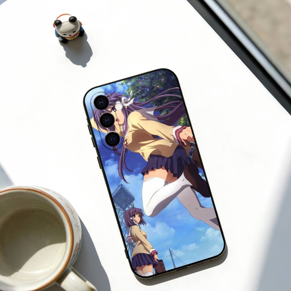 CLANNAD Phone Case For Samsung Galaxy A73,A72,A71,A70,A53,A52,A51,Others Soft Black Cover
