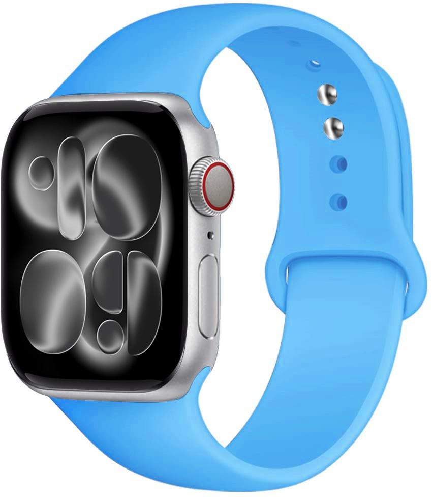 Silicone strap For Apple Watch 11 band 44mm 40mm 49mm 45mm 41mm 38 46mm 42mm correa bracelet iWatch series 9 8 7 6 SE ultra 2 3